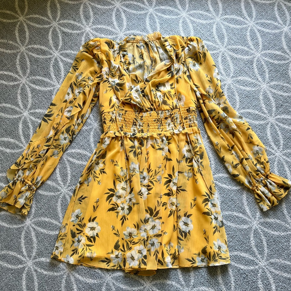 Monique Lhuillier long sleeve dress